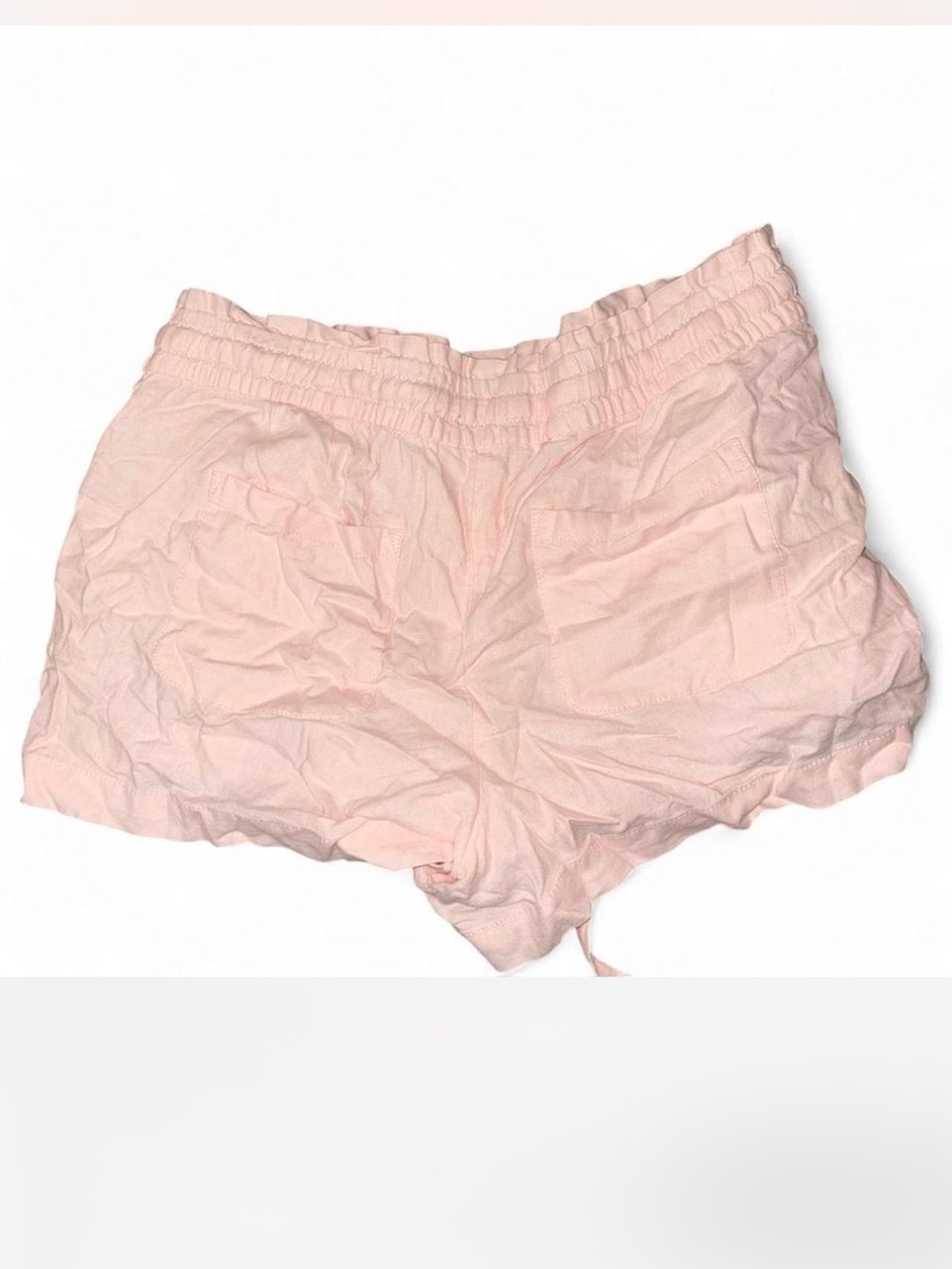 LOFT Light Pink Elastic Waist Shorts - Picture 2 of 4